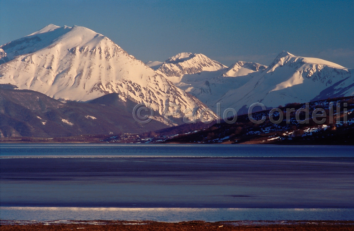 Capotosto Lake and Gran Sasso range, Abruzzo, Italy
 (cod:Abruzzo 13)